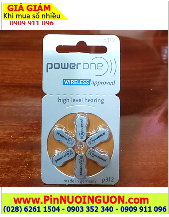 Pin máy trợ thính PowerOne PR41 /Pin 312_Pin máy điếc PowerOne PR41/41 chính hãng /X.xứ Đức